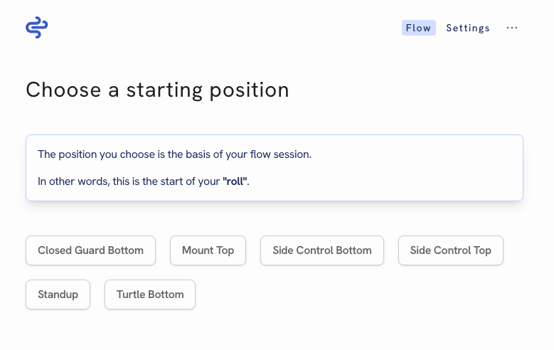 Choose position portion of study session.